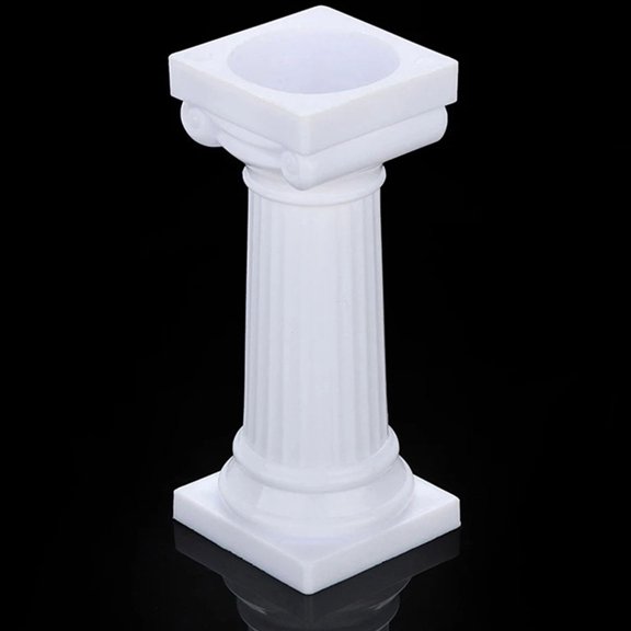 Soimiss 12pcs Cake Sticks Support Rods Cake Pillars White Plastic Tier Stacking Weddings