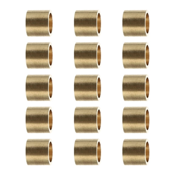 Soimiss Billiard Cues Ferrules Golden 15Pcs 0.4In Round Professional