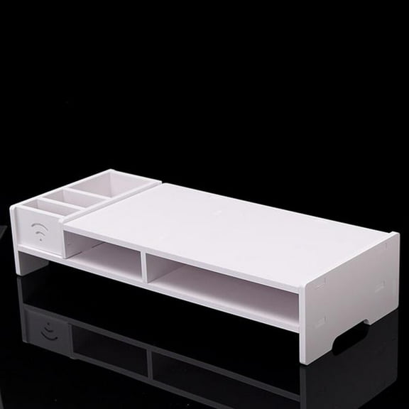 UNOMOR Wooden Desk Riser for Fax Machine with Reduce Neck Strain 1Set