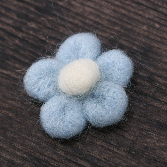 UNOMOR craft materials for kids DIY Decorations Wool Sky-blue 1Pcs handmade projects for Christmas crafts