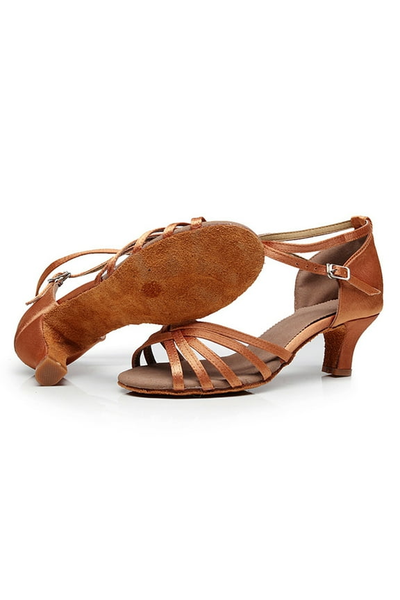 UNOMOR dancing heels for women Dance Shoes with Satin Upper Pair for Wedding