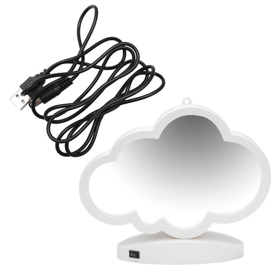Soimiss White USB 3D Tunnel Lamp with Mirror Illusion Decorative Cloud Shape Light