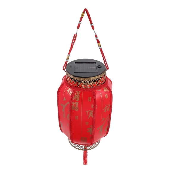 UNOMOR outdoor lantern Solar Lantern Red 1Set Hanging for General Users