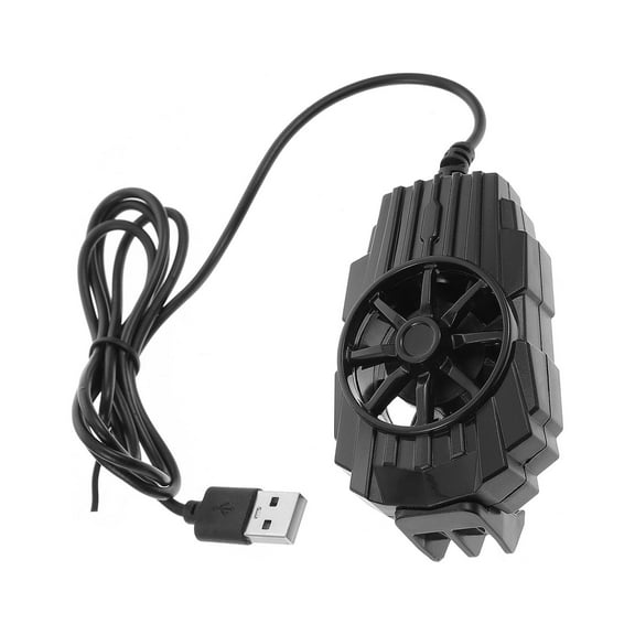 Soimiss Mobile Phone Cooling Holder Black with Silicone Cushion and Strong Wind