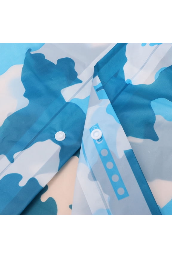 Men's Rain Coat Simple Design EVA 1Pack for Men Blue