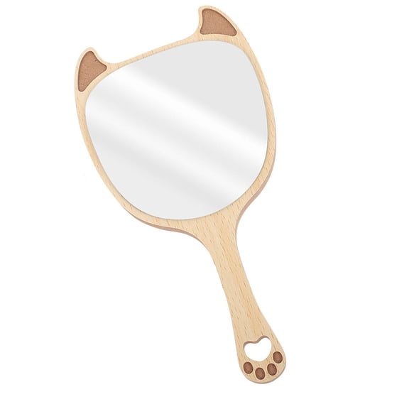 Soimiss Small Makeup Mirror Khaki 1Set Personal Grooming