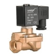 thumbnail image 1 of UNOX 1/2" NPT Steam Solenoid Valve 12V DC, High Temperature -10°C/+180°C Brass Control Valve Normally Open – 0.5–16 Bars Multi-Purpose Reliable Solution Solenoid Valves, 1 of 4