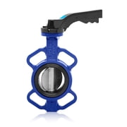 UNOX DN40 1 1/2 Wafer Type Butterfly Valve   Iron Disc, EPDM Gasket, PN16, Nickel Plated Ductile Iron Body   Flow Control Valve for Industrial Systems