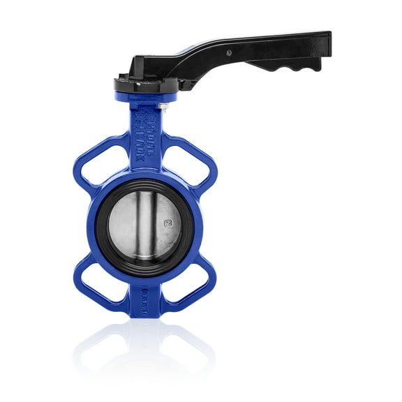 UNOX (DN50) Wafer Type 2 inch Butterfly Valve  AISI304 Stainless Steel Disc, Cast Iron Body, EPDM Gasket, PN16  Industrial Flow Control Valve - Durable Construction