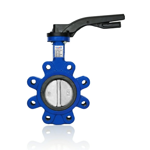 UNOX Lug Type (DN50) 2 Inch Butterfly Valve  AISI304 Stainless Steel Disc, EPDM Gasket, PN16 Pressure  Industrial Grade Flow Control Valve - Durable Construction