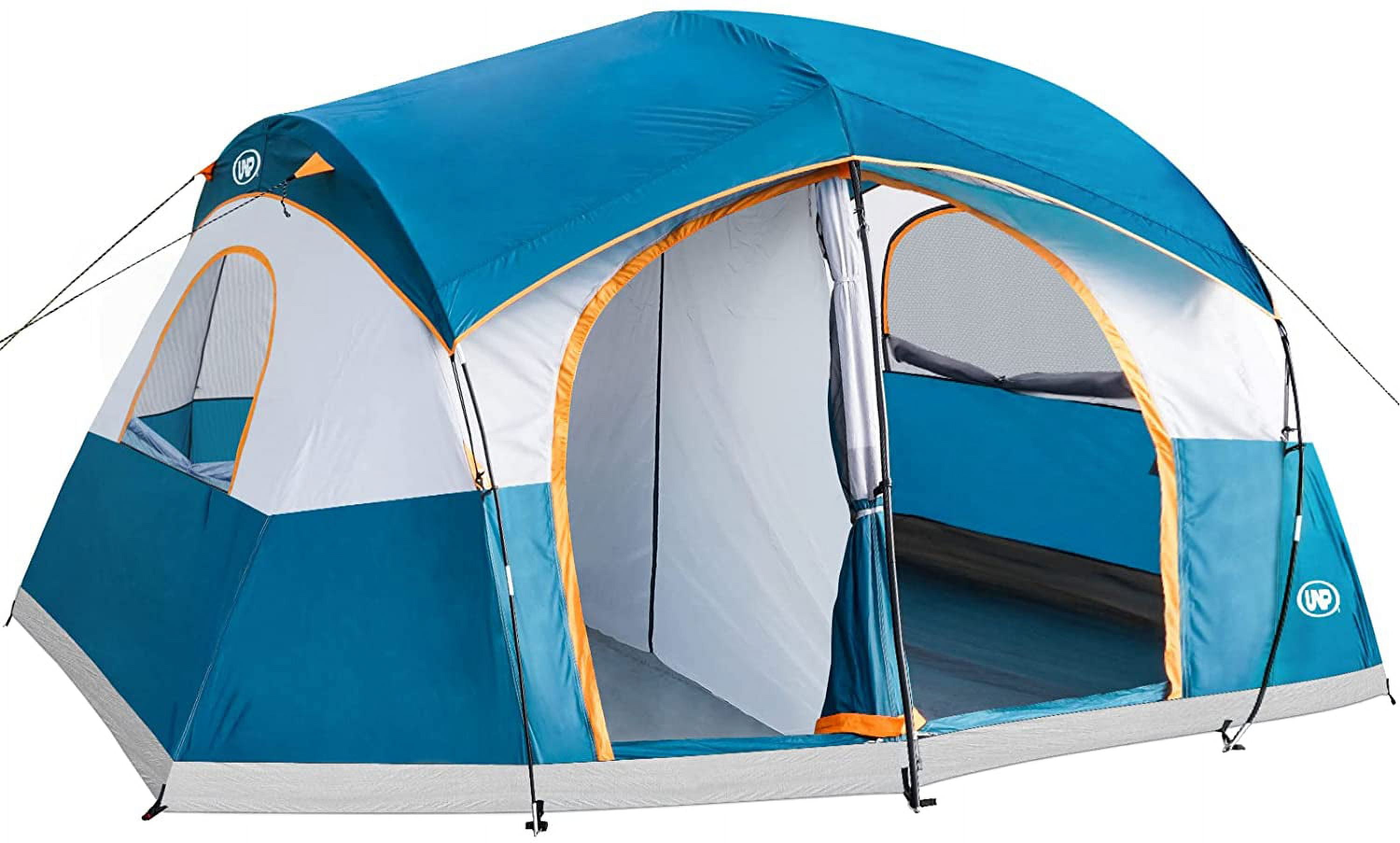 UNP Camping Tent 9 Person, Family Cabin Tent, 5 Large Ventilation Mesh