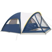 UNP Camping Tent with Screen Room, Portable 6 Person Camping Tent with Screen Porch, Family Dome Tent for Camping Outdoor - 14x11x72H