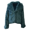 thumbnail image 1 of UNREAL FUR Women's Vegan Fur Madam Butterfly Jacket, Blue, Small, 1 of 3