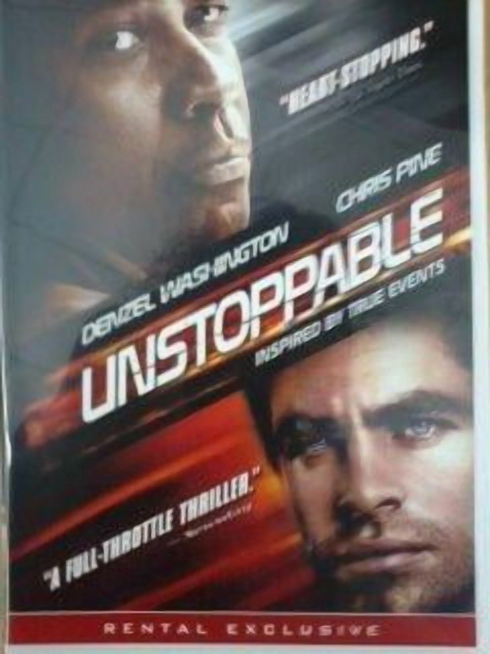 UNSTOPPABLE DVD Rental Exclusive NEW