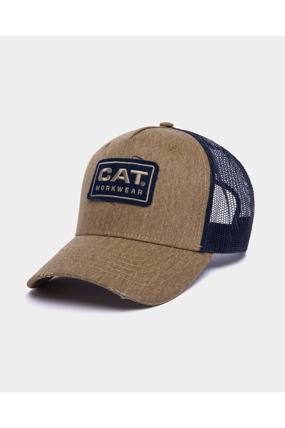 UNSTRUCTURED CURVE BILL TRUCKER CAP | CAT® WORKWEAR