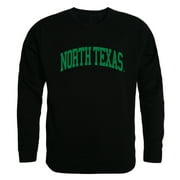UNT University of North Texas Mean Green Arch Crewneck Pullover Sweatshirt Sweater - Black, Small