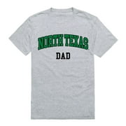 UNT University of North Texas Mean Green College Dad T-Shirt Heather Grey Small