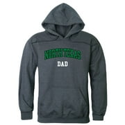 UNT University of North Texas Mean Green Dad Fleece Hoodie Sweatshirts Heather Charcoal Small