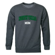 UNT University of North Texas Mean Green Mom Fleece Crewneck Pullover Sweatshirt Heather Charcoal Small