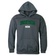 UNT University of North Texas Mean Green Mom Fleece Hoodie Sweatshirts Heather Grey Small