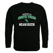 UNT University of North Texas Mean Green Property Crewneck Pullover Sweatshirt Sweater - Black, Small