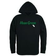 UNT University of North Texas Mean Green Script Hoodie Sweatshirt Black X-Large