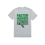 UNT University of North Texas Mean Green Workout T-Shirt Heather Grey