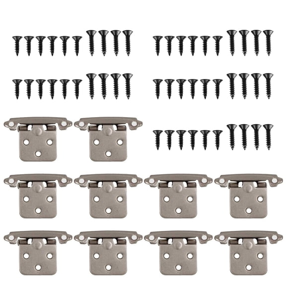 UNTERING 10 Pack Metal Cabinet Hinges Easy to Install Door Hinges Thickened Heavy Duty Cabinet Door Window Hinge for Furniture
