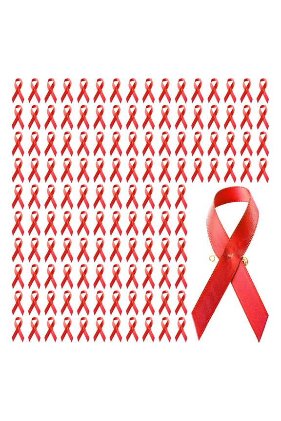 100pcs Awareness Enamel Lapel Pin Ribbon Brooch Breast Cancers Health Care Public Welfare Badges Jewelry Accessories
