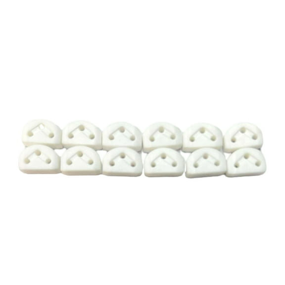 12Pcs Classical Guitar Rollers String Trees Guitar String Ties Bridge Beads for Acoustic Guitar & Nylon String Guitar