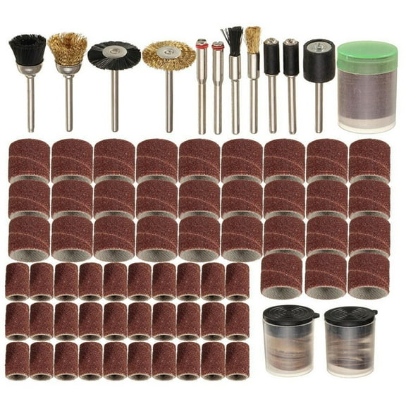 UNTERING 150Pcs Rotary Power Tool Fits 1/8" Shank Sanding Polish Accessory Bit Set