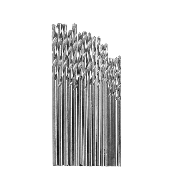 UNTERING 16Pcs HSS beige Steel Twist Drill Bit Set 0.8-1.5mm For Electric Grinding Drills