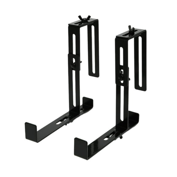 UNTERING 2Pcs Flower Box Brackets Adjustable Wall Planter Hook Hanging Plant Brackets Window Planter Hangers for Garden Fence