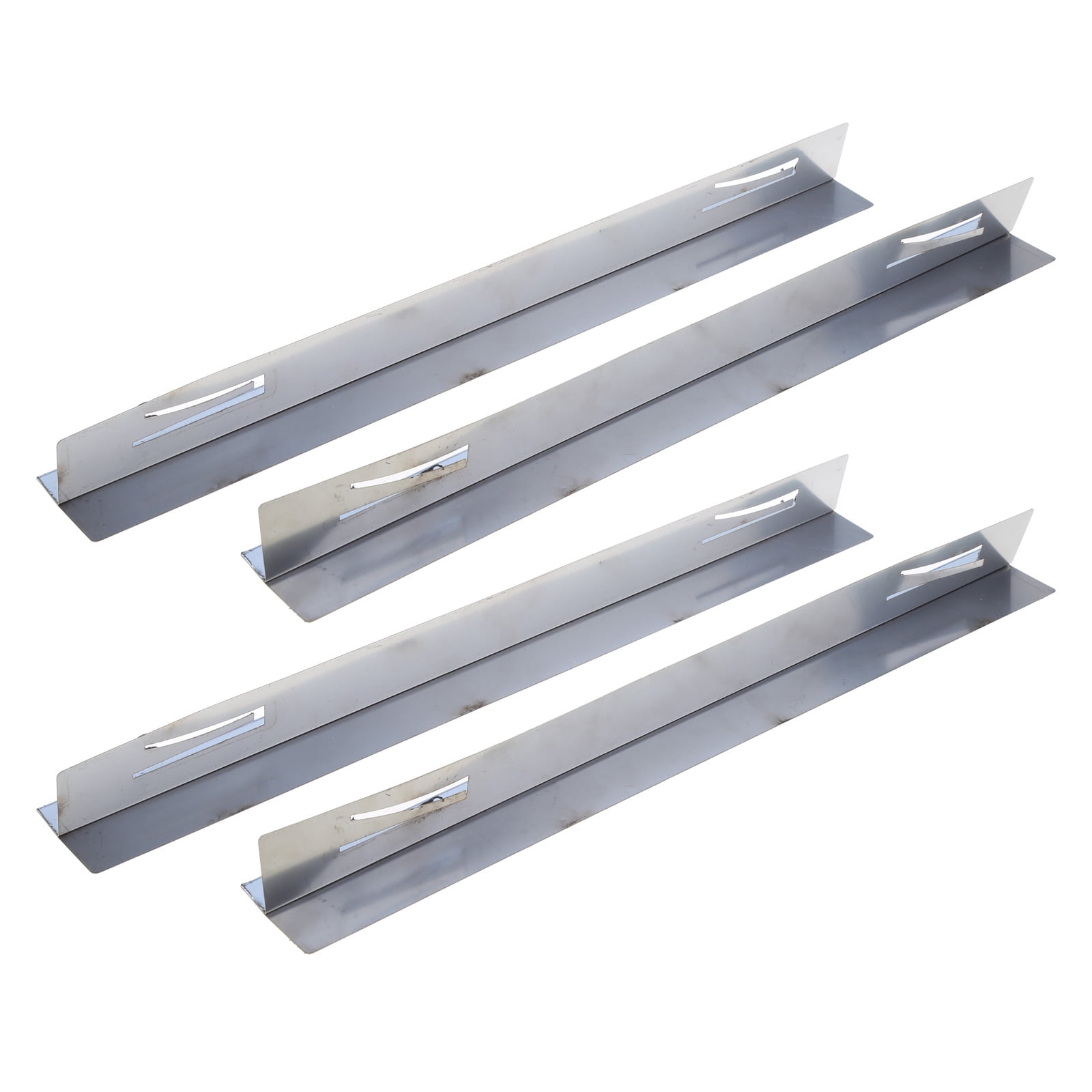 UNTERING 2Pcs Kitchen Stove Counter Gaps Cover Stainless Steel Gaps Cover Cooktop Trim Stove Gaps Guard Gaps Filler Heat Resistan