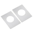 thumbnail image 1 of UNTERING 2Pcs Stainless Steel Door Lock Repair Plate Door Reinforcement Plate Door Handle Fixing Covers Filler Repair Backplate, 1 of 7