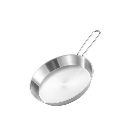 UNTERING 304 Stainless Steel Folding Skillets Portable Nonstick Frying Pans with Removable Handle Practical Kitchen Cookware