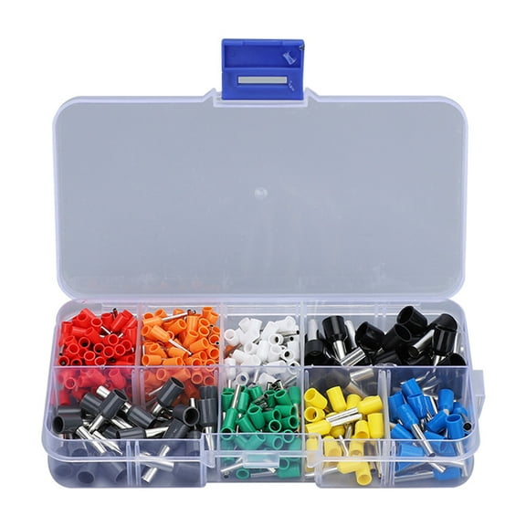 UNTERING 400pcs Insulated Wire Ferrules set Assorted Cable End Sleeves Set Cable End Sleeve Assortment for Electrical Projects
