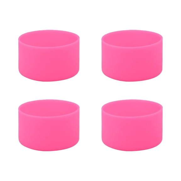 UNTERING 4PCS Silicone Boot Covers Protective Sleeve Bottle Bottom Sleeve Water Bottle Boot Silicone Material Suitable for Bottle