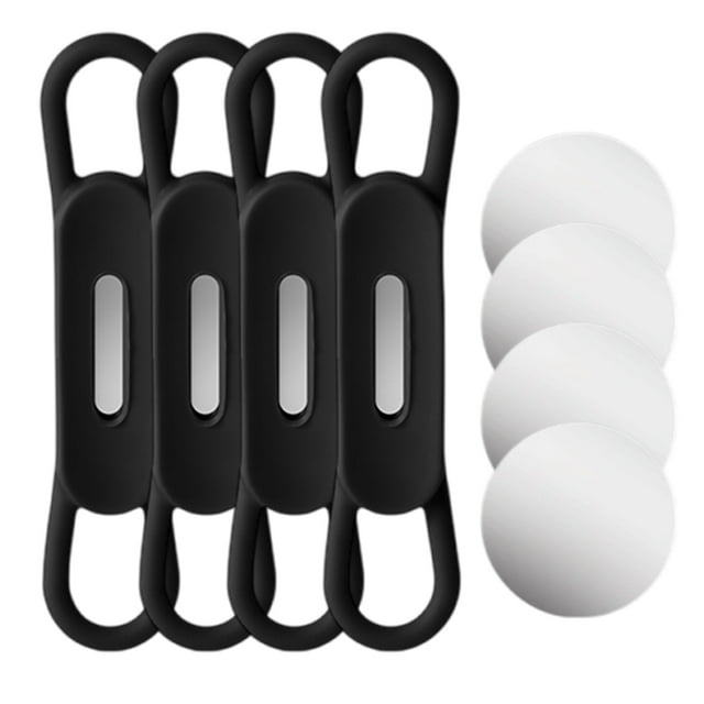 UNTERING 4Pcs Magnetic Pen Holder for Desk, Refrigerator, Whiteboard, Silicones Pen Holder for Desk, Desk Marker Holder