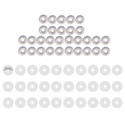 UNTERING 60Pcs Silicone Healing Pull Piercing Discs for Piercing Bump 3/5/7/9mm Clear Disc Pads Earlobe Patches