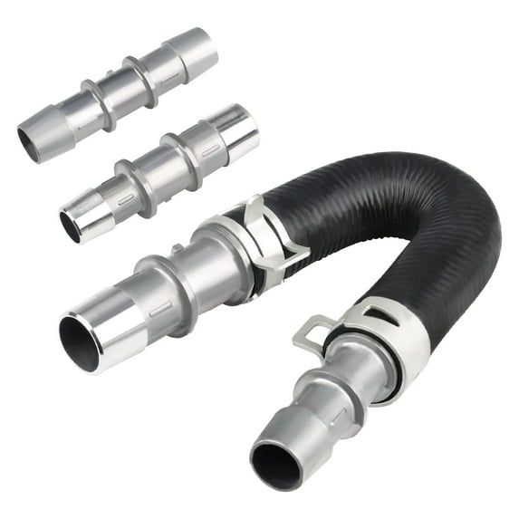 UNTERING 626-001 Upgraded Aluminum Engine Heater Bypass with 5/8" 3/4" Hose Compatible for Most Common Heater Hoses