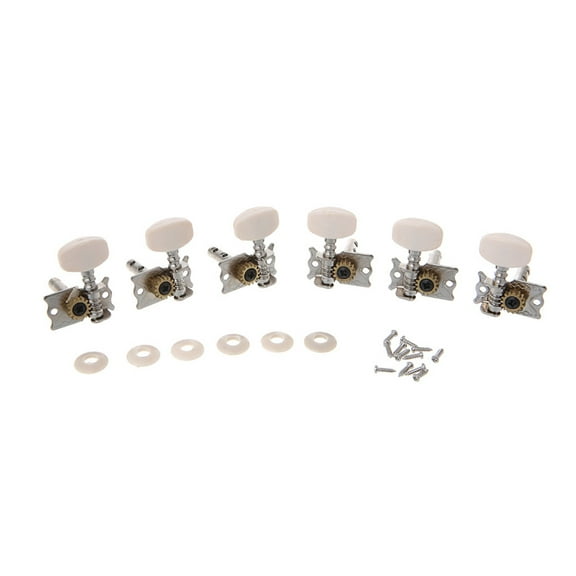 UNTERING 6pcs Classical Guitar Tuning Pegs Single Tuners Keys String Machine Heads Parts
