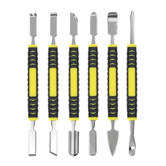 UNTERING 6pcs Metal Kit Prying Opening Repair Tool Tablet Computer Opening Tool Small Metal Spudger Excellent for Opening
