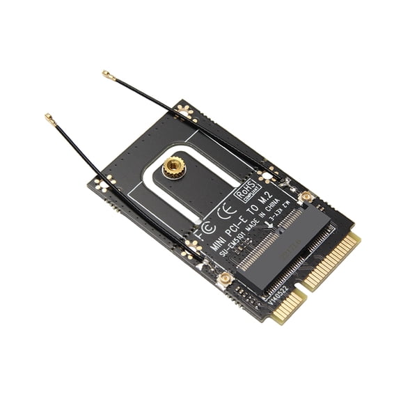 UNTERING A Key to miniPCIe Adapter for Mounting M.2 2230 WiFi Card on a PCIe Port