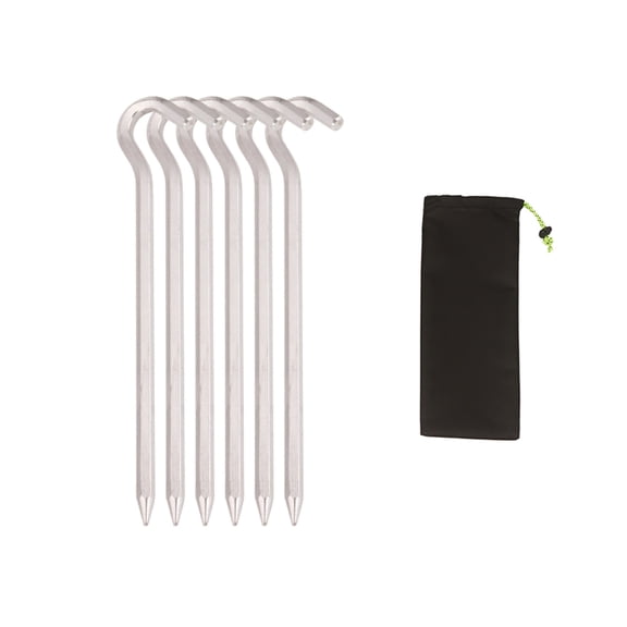 UNTERING Aluminum Alloy Camping Stakes Heavy Duty Tarp Peg Camping Stakes Tent Nails Ground Peg for Outdoor Camping Canopy Tarp