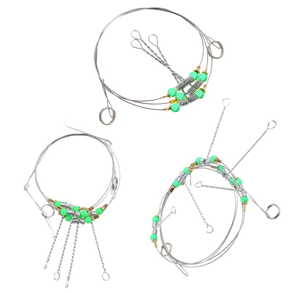 UNTERING Anti-Winding String Sea Fishing Hook Steel Rigs Wire Anti-Bites Fish Hooks Line Replacement Fishing Tool