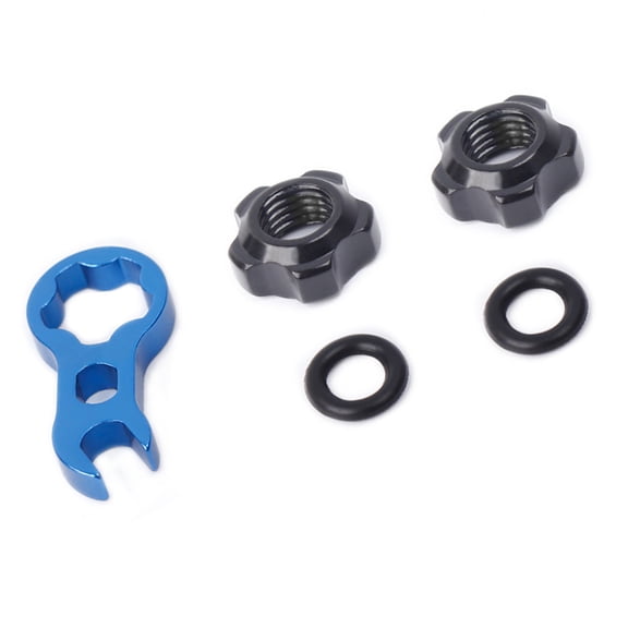 UNTERING Bike Vacuum Tire Valves Nut Inner Tube Spools Wrench Tool Bike Tire Valves Collar Nut Screws for Inner Tube Nozzle