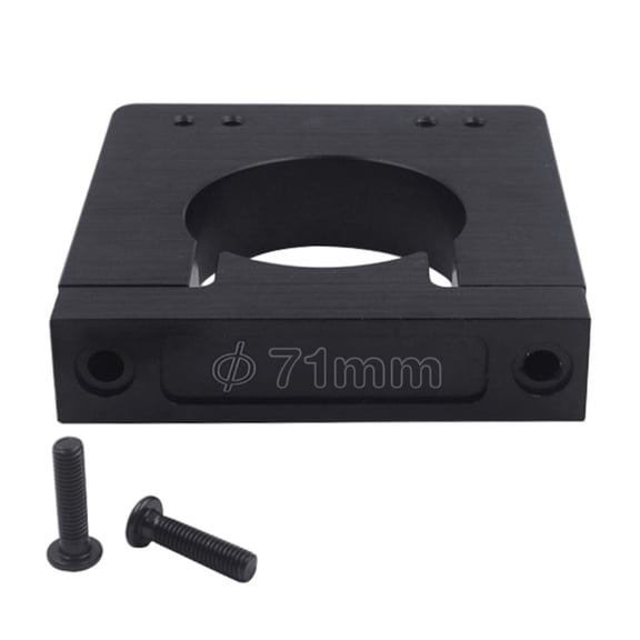 UNTERING C Engraving Machine Spindle Spindle Motor Holder Motor Bracket 71mm Aluminum Shaft Spindle Motor Mount Kit for Router Engraver 71mm