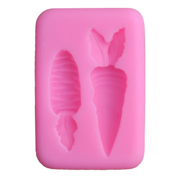 UNTERING Carrot Mold Carrot 3D Silicone Mold Fondant Cake Chocolate Decorating Sugarcraft Mould