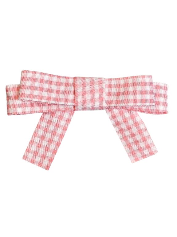 Checkered Bow Elegant 2000s Clip Bow Hair Clip Elaborate Fairy Bow Elegant Bowknot Balletcore